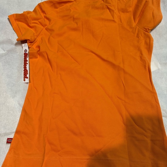 Dickies Orange Polo Shirt Classic Short Sleeve - Picture 8 of 9
